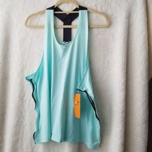 Mesh Side Racerback Athletic Tank